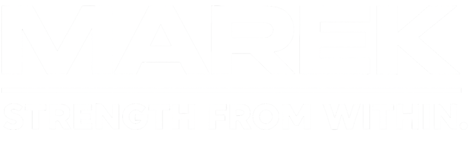 Mareklogo in white